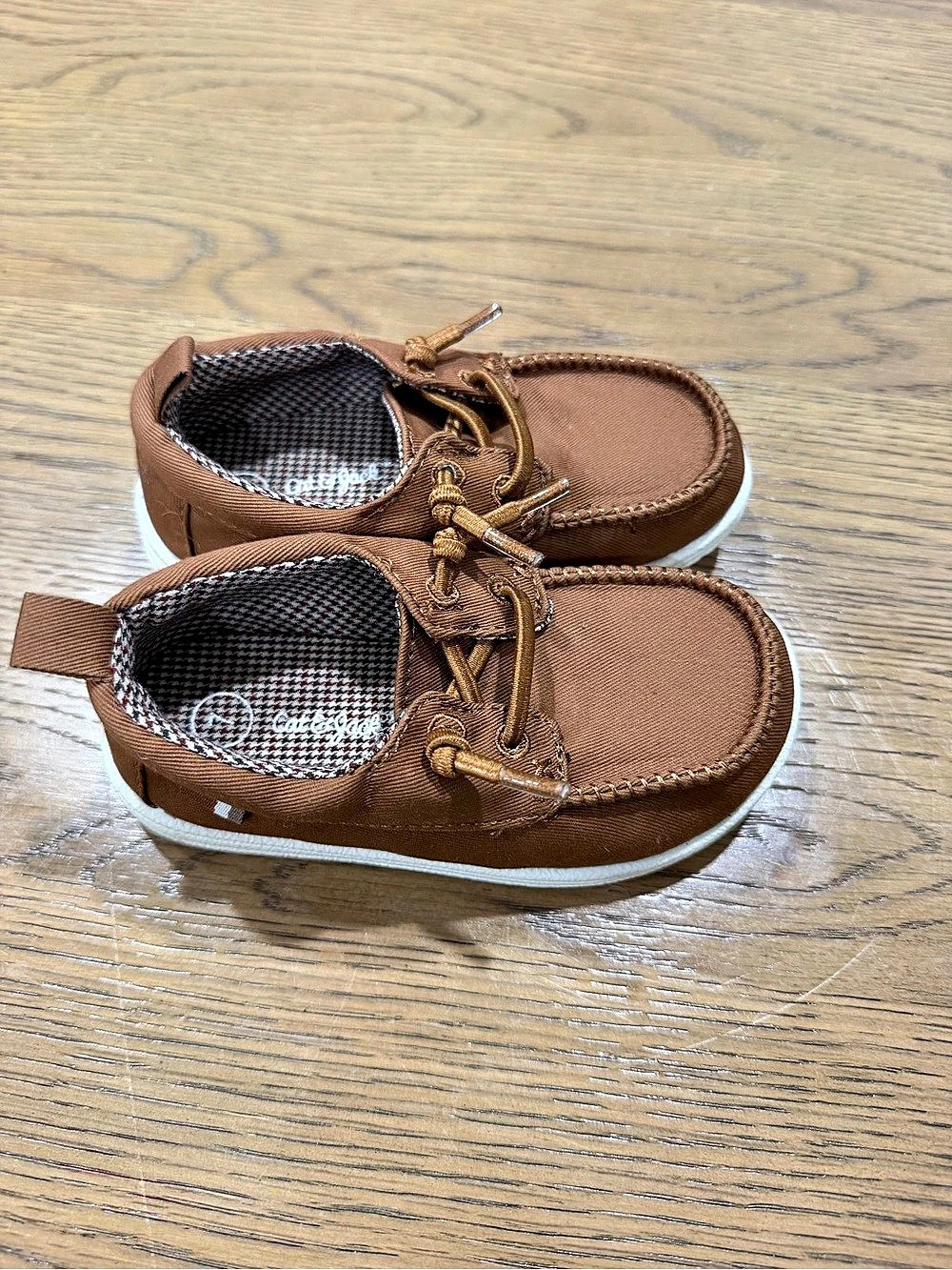 Cat & Jack Toddler Brown Canvas Boat Shoes